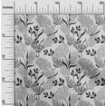 thumbnail image 2 of oneOone Velvet Light Gray Fabric Floral Retro Fabric For Sewing Printed Craft Fabric By The Yard 58 Inch Wide, 2 of 5