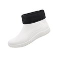 thumbnail image 3 of Mfakffe Women's Short Ankle Rain Boots Waterproof Lightweight Garden Shoes Non-Slip Easy Clean for Work Outdoor with Warm Lining, 3 of 5
