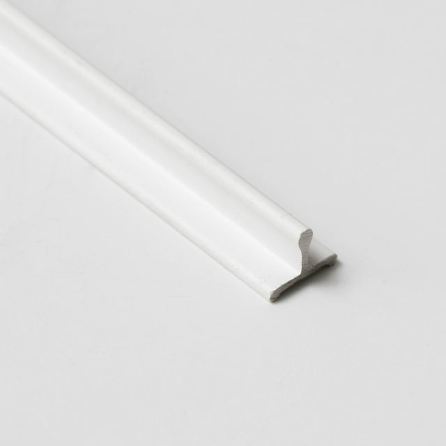Sliding Door Bottom Track - Replacement Sliding Screen Door Track System - Easy Assembly Sliding Door Hardware & Replacement Tracks - Modern Flat White Vinyl Bottom Tracks - 96 in, 1 Pieces