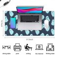thumbnail image 5 of Long Mouse Pads for Desk,Halloween Ghost Pattern Desk Mats on Top Of Desks, Desk Mouse Pad Extra Large with 3mm Non-Slip Base and Stitched Edge for Gaming,Office,Work,Home 31.5x15.7in, 5 of 5