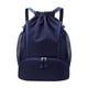thumbnail image 1 of Mochila con cordón para hombre y mujer, ligera, para exteriores, de gran capacidad, impermeable, con compartimento para zapatos, bolsa deportiva para Azul oscuro, 1 of 8