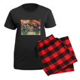 thumbnail image 5 of CafePress - Japanese Cats Women's Dark Pajamas - Women's Short Sleeve Print T-Shirt and Pants Dark Cotton Pajama Set, 5 of 7
