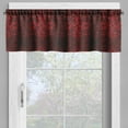 thumbnail image 2 of Ambesonne Abstract Window Valance, Orient Flowers Leaves Art, 54" X 12", Vermilion and Black, 2 of 5