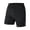 Black, variant on Awwp Men's Swim Shorts with Pockets Elastic Waist Lightweight 5 Inch Board Shorts Bathing Suits Beach Swimwear Black Size: L