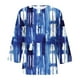 thumbnail image 5 of Fiudx Ofertas Relámpago Blusa Holgada con Estampado de Pascua y Cuello En V Retro de Manga Tres Cuartos a La Moda para Mujer, 5 of 5