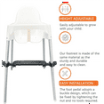thumbnail image 5 of High Chair Footrest Non-Slip High Chair Foot Rest Height Adjustable Highchair Footrest Polypropylene Footstool, 5 of 8