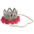 thumbnail image 3 of Hermosa niña rosa corona de de cumpleaños accesorios de pelo Sunnimix Sombrero de la corona del cumpleaños, 3 of 8