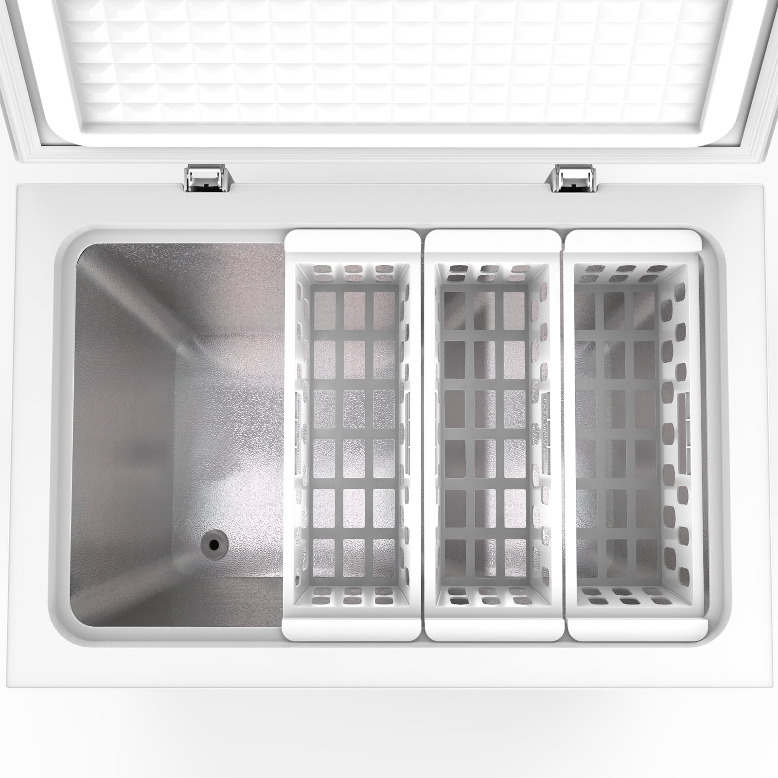 KNDKO 7.0 cu.ft. Chest Freezer with Adjustable Temperature, Free Standing Top Open Door Compact Freezer with Removable Basket for Kitchen/Home/Bar/Garage/Office