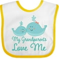 thumbnail image 3 of Inktastic My Grandparents Love Me Childs Boys or Girls Baby Bib, 3 of 4