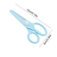 thumbnail image 3 of Safety Craft Scissors 5.12x2.36in Spring-Loaded Paper Cutting Tool with Rounded Tips for Art Projects(Blue), 3 of 6