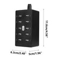 thumbnail image 2 of kkbbma under $5 10 Port USB Charger, 10 Port USB Plug Charger, Multi Port Fast Charging Station for Mobile Phones Tablets, USB Hub Charger, Desktop Charger, Multiple USB Charger, 2 of 6