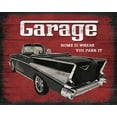 thumbnail image 2 of Knutsen, Conrad 32x26 Black Ornate Wood Framed with Double Matting Museum Art Print Titled - The Garage, 2 of 4