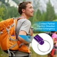 thumbnail image 4 of Uxcell Survival Whistle, 5 Pack Loud Sound Safety Whistle for Camping Hiking, Purple, 4 of 6