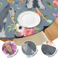 thumbnail image 4 of Schnauzer and Pioneer Flower Round Fitted Tablecloth with Elastic Edge,Dining Table Cover Waterproof,Outdoor Round Tablecloth for Camping,Dining,Indoor and Outdoor, 4 of 7
