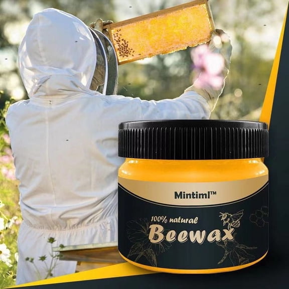 KOYPTL Wood Seasoning Beewax, Beewax Polish for Wood & Furniture, Metal & Leather, Complete Solution Furniture Care Home Cleaning, Protect and Enhance The Shine