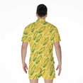thumbnail image 2 of Corn Cob Pattern Short Sleeve Men'S Rompers Casual Summer Jumpsuits Outfit, 2 of 4