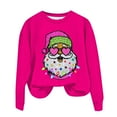 thumbnail image 2 of Cardigans à Capuche Surdimensionnés Génériques pour Femmes, Chandail Décontracté de Noël pour Femmes à Manches Longues et Col Rond Imprimé, Hauts Blouse, 2 of 3