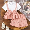 thumbnail image 2 of KEXE Baby Girl Sets 3T Girl Clothes Toddler Baby Girls Summer Clothes Short Sleeve T-Shirt Tops Short Sets Cute Outfits, 2 of 9