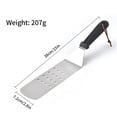 thumbnail image 2 of Spatula Kitchen Turner Stainless Steel Grill Cooking Utensil for BBQ Beef Steak, Slotted Turner with Plastic Handle, 2 of 5