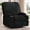 Black, variant on Korser 360°Swivel Rocker Recliner with Cup Holder,Nursery Rocking Chairs for Adults with Side Pockets Manual Recliner for Living Room,Chenille,Black
