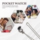 thumbnail image 5 of Fashion Vintage Retro Bronze quartz watch pocket Chain pendant necklace (lotus), 5 of 5