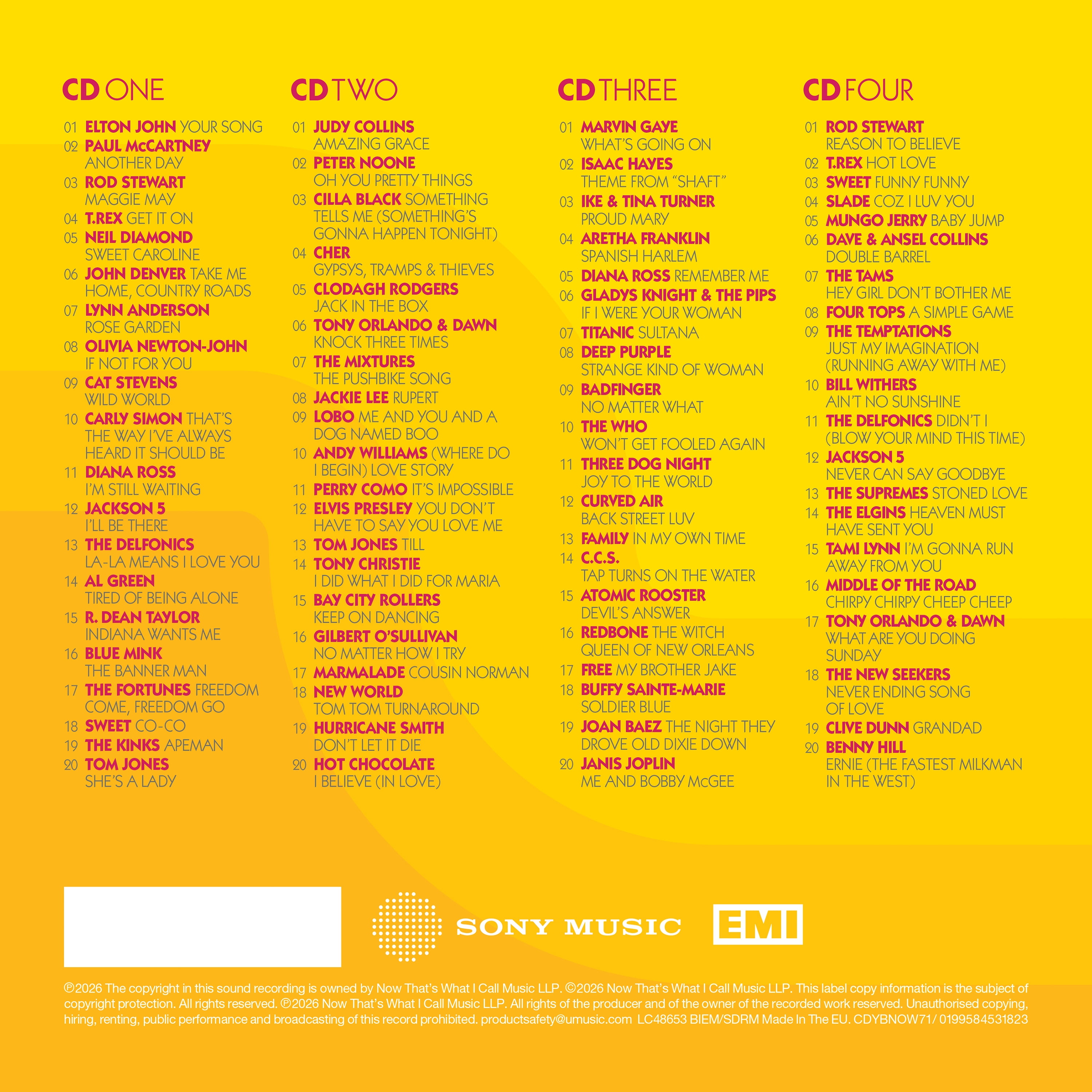 Various Artists - Now Yearbook 1971 / Various - Music & Performance - CD
