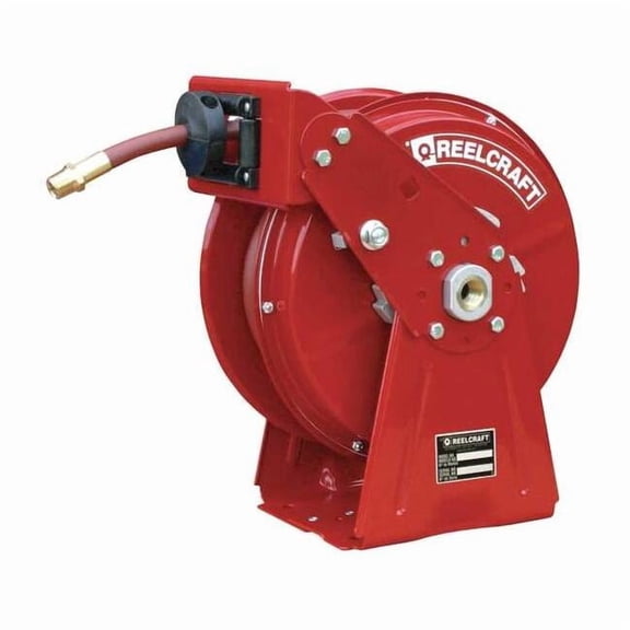 REELCRAFT DP5450 OLP 1/4" x 50 ft. Spring Return Hose Reel, Max 300 psi, w/Hose