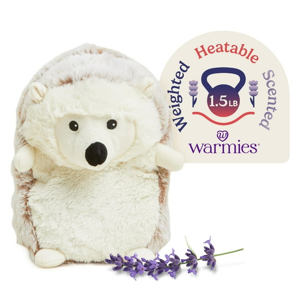 Este animal de peluche calienta erizos para microondas y pesa