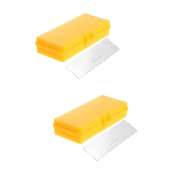 YULIJU 2pcs Microscope Calibration Slide Microscope Micrometer Slide Ruler Stage Micrometer with Storage Case