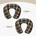 thumbnail image 3 of Travel Pillow Memory Foam, Head Neck Support Airplane Pillow For Traveling, Car, Home, Travel Neck Flight Pillow 12 Inches Saddlebrown Buffalo Plaid Check Tartan Scotland_4, 3 of 8