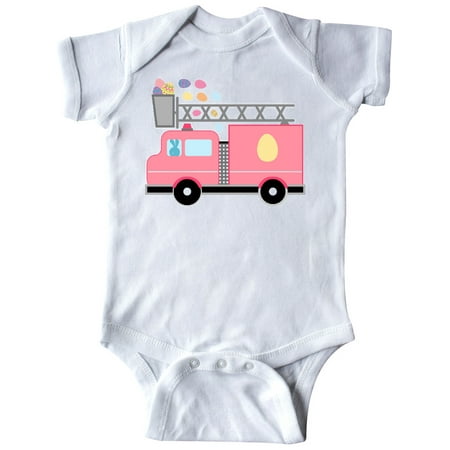 

Inktastic Easter Fire Truck Egg Hunt Bunny Gift Baby Boy or Baby Girl Bodysuit