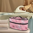 thumbnail image 2 of HELLHERO Pink Sewing and Roses Dustproof Travel Iron Organizer Large Size with Zipper Handle Most Iron, Case Only, 2 of 6