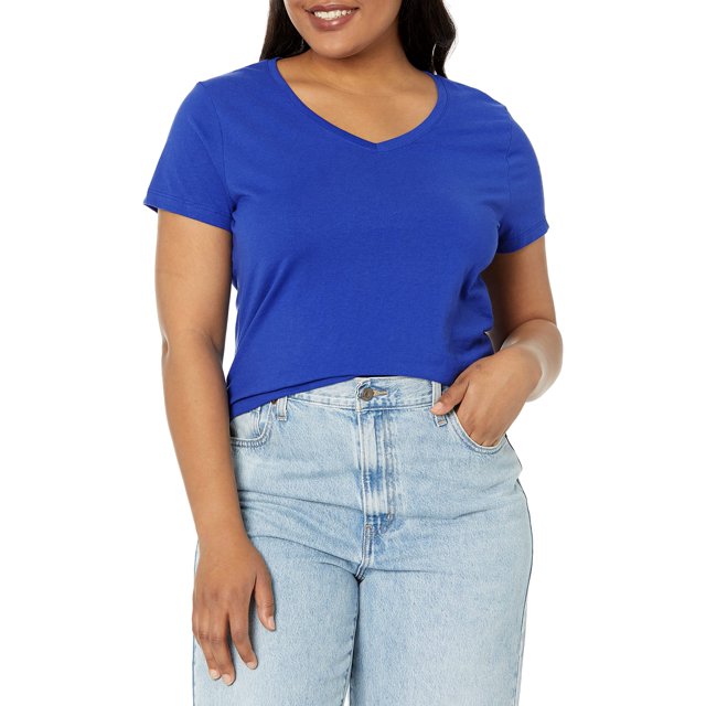 Deep Royal Womens X-Temp V-Neck T-Shirt - Size 3XL