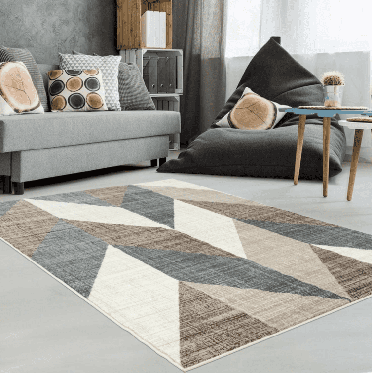Ladole Rugs Inspiration Collection Vintage Chevron Machine Made Geometric Pattern Area Rug Carpet In Beige Grey Brown 4x6 3 11 X 5 7 120cm Ladole Rugs Inspiration Collection Vintage Chevron Machine Made Geometric Pattern Area Rug Carpet In Beige Grey Brown 4x6 3 11 X 5 7 120cm