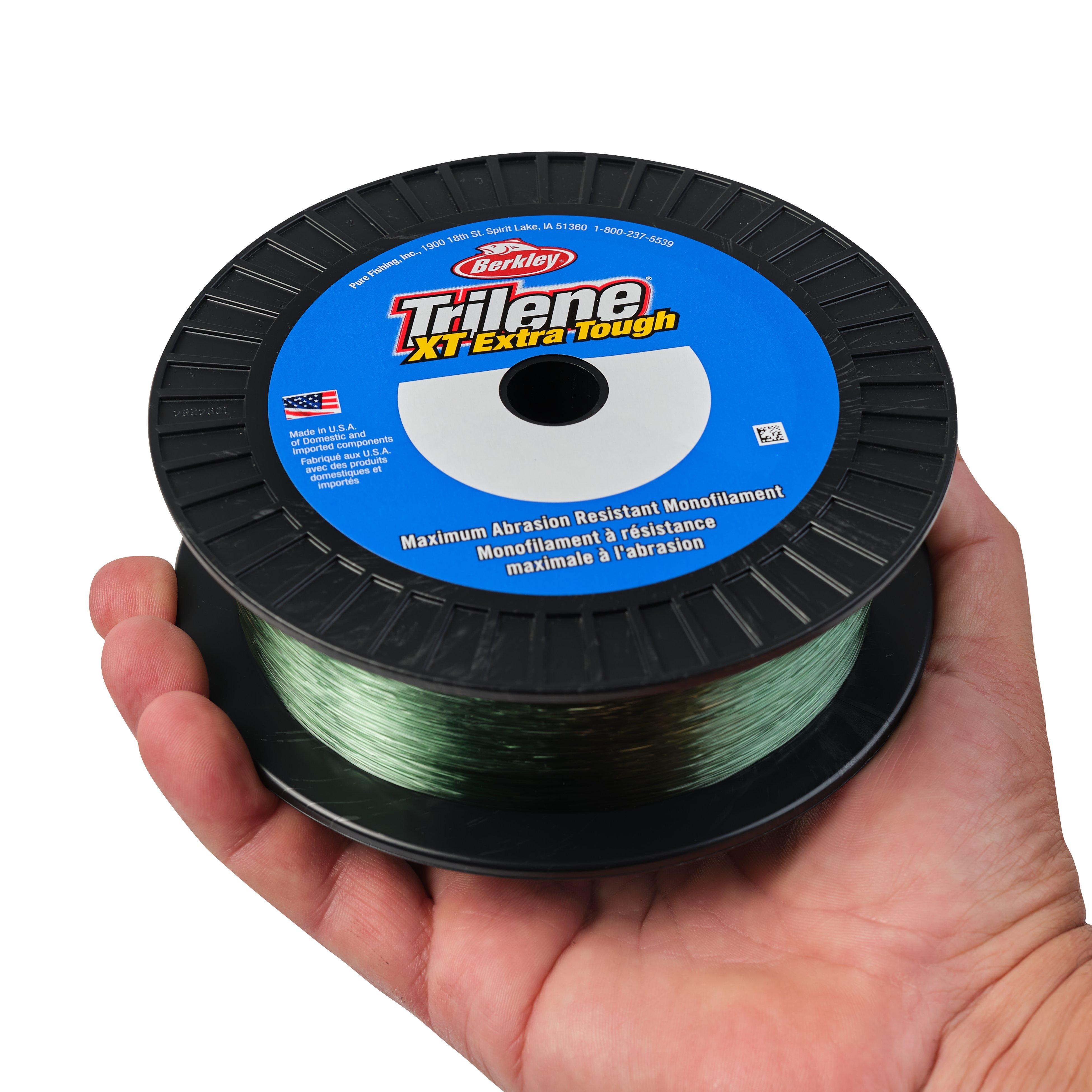 Berkley Trilene® XT® Monofilament Fishing Line, Low-Vis Green, 12 lb Test Strength, 1000 yd