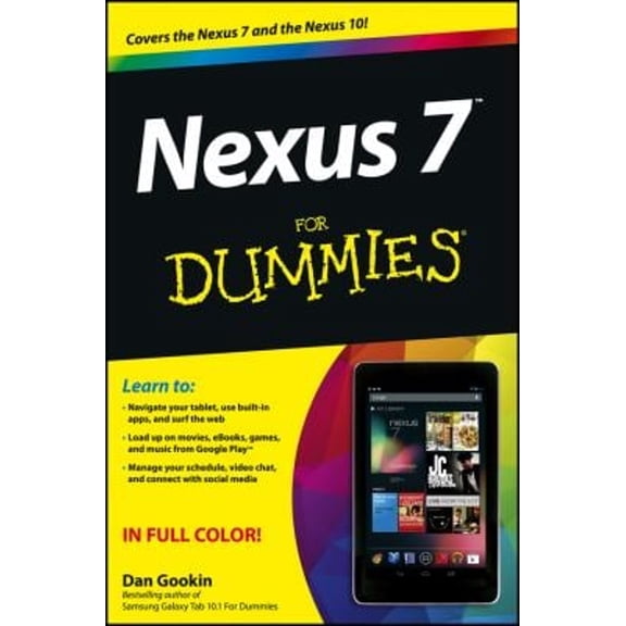 Pre-Owned Nexus 7 For Dummies (Google Tablet) (Paperback) 1118508734 9781118508732