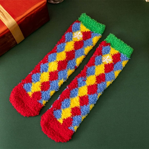 Calcetines cómodos para mujer, regalos de invierno, calcetines de forro polar gruesos, calcetines casuales regulares para mujer