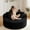 Corduroy-black, variant on 55'' Oversized Round Lounge Chair Indoor, Corduroy Upholstered Large Lounge Chaise, Cloud Soft Circle Sofa Bed for Reading,Living Room,Bedroom,No Assembly Required,Black
