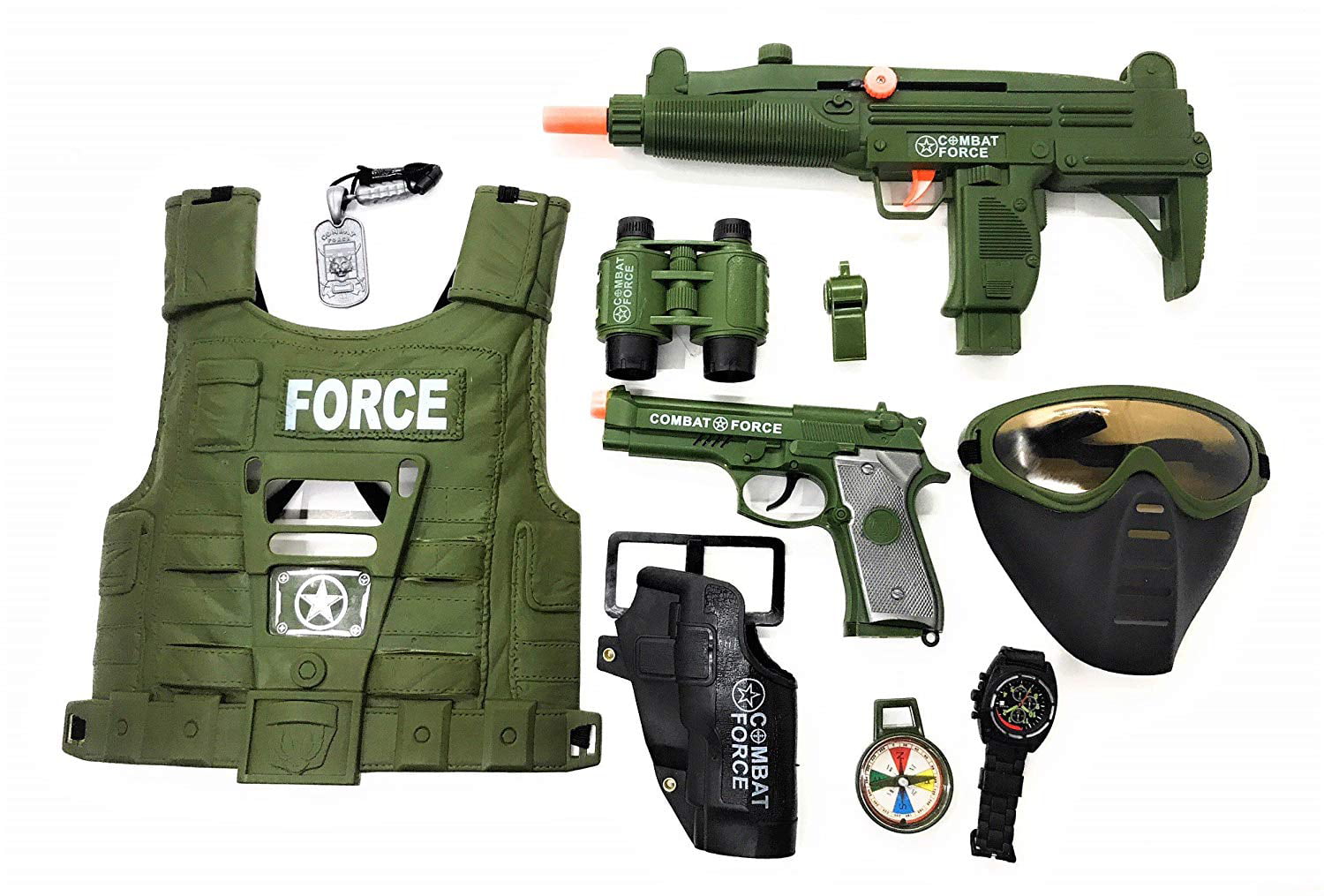 Military Force Combat Role Toy Gun Play Set Kids Toy For Children Christmas Gift