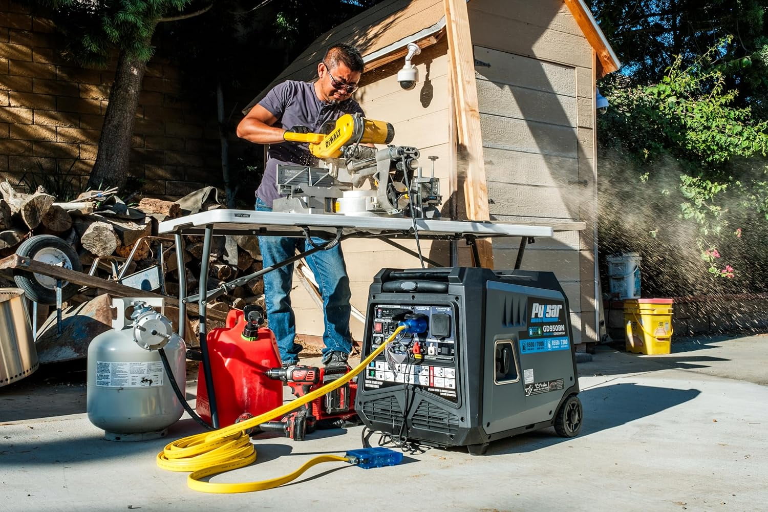 Pulsar 9500W Dual Fuel Portable Inverter Generator GD950BN – Keyed Start, RV Ready, Quiet