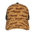 thumbnail image 3 of Lsque Dachshund Dog Puppy Printed Trucker Hat - Baseball Cap for Men Women - Breathable Mesh Side, Adjustable Fit - for Casual Wear, 3 of 7