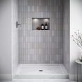 thumbnail image 2 of Streamline NTM-624-48MB-AL 48 in. x 36 in. Alcove Acrylic Shower Base in Matte Marble with Center Drain, Drain Included, 2 of 4