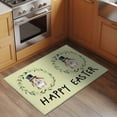 thumbnail image 2 of Entryway Rug 2'x3', Happy Easter Small Rug for Kitchen Bathroom Door Mat Indoor Entrance, Grass Green Spring Bunny Eucalyptus Leaves Non-Slip Area Rugs Floor Mats Carpet Front Door Rugs, 2 of 8