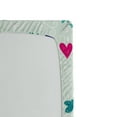 thumbnail image 2 of Ambesonne Ocean Fitted Sheet, Sailing Ship Anchor Sea, Queen Size, Red and Turquoise, 2 of 2