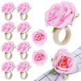 thumbnail image 1 of 12pcs Flower Napkin Rings Rose Napkin Holders Serviette Buckles Napkin Buckles Tabletop Accessories, 1 of 3