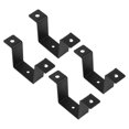 thumbnail image 5 of 2PCS or 4PCS U-Type Metal Bracket for Square Pipe Clamp - Black Carbon Steel Connector for Railings, Stairs, and Water Pipes, 5 of 7