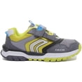thumbnail image 2 of Geox J Tuono Infant's 2 Strap Hook And Loop Shoes In Grey Lime Size 8, 2 of 6