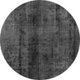 thumbnail image 1 of Ahgly Company Indoor Round Abstract Gray Modern Area Rugs, 3' Round, 1 of 4