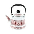 thumbnail image 1 of mmirethe Enamel Tea Kettle Classic Tableware Teapot for Kitchen Picnic Camping Bell Milk White 2.5L, 1 of 1