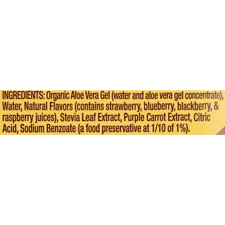 Fruit of the earth aloe vera juice wild berry online